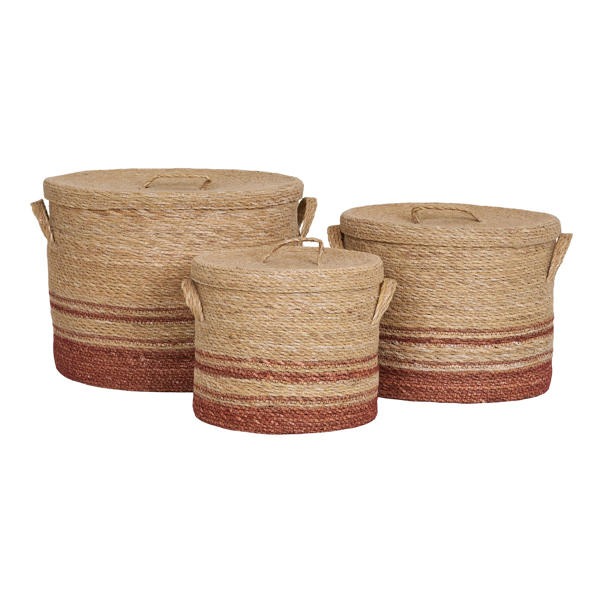 Budoni Baskets - Baskets, seagrass, natural/brown<br>set of 3
